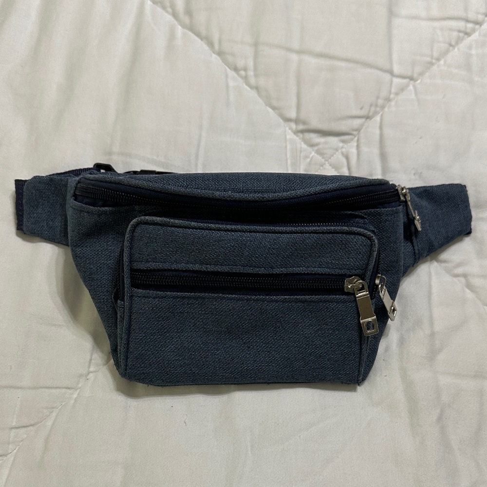 Stylish Denim Blue Waist Bag
